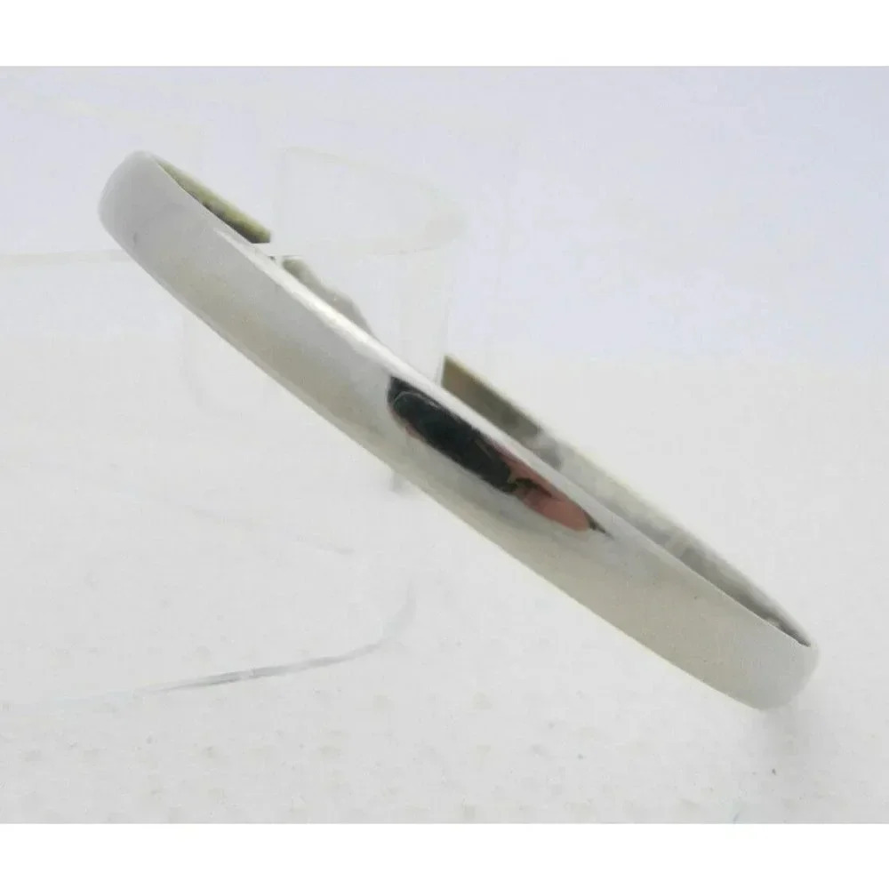 VTG Mexican .925 Sterling Silver Plain Bangle Bracelet 15 grams